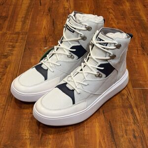 Hybrid Green Label HGL3031 Globetrotter White Leather Sneakers Mens Size 11 New